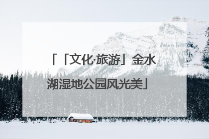 「文化·旅游」金水湖湿地公园风光美