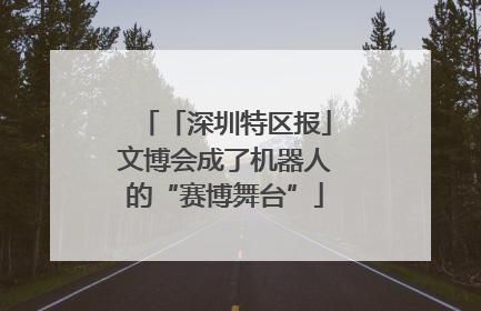 「深圳特区报」文博会成了机器人的“赛博舞台”