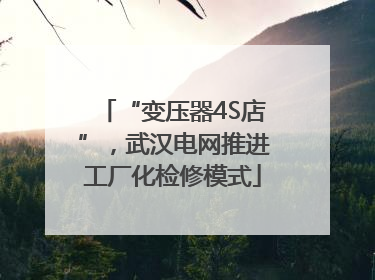“变压器4S店”，武汉电网推进工厂化检修模式