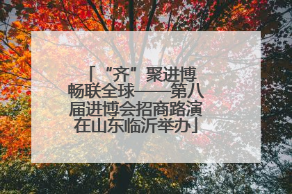 “齐”聚进博 畅联全球——第八届进博会招商路演在山东临沂举办