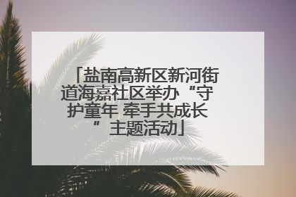 盐南高新区新河街道海嘉社区举办“守护童年 牵手共成长”主题活动