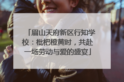 眉山天府新区行知学校：枇杷橙黄时，共赴一场劳动与爱的盛宴