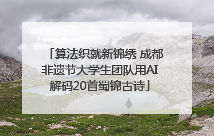 算法织就新锦绣 成都非遗节大学生团队用AI解码20首蜀锦古诗