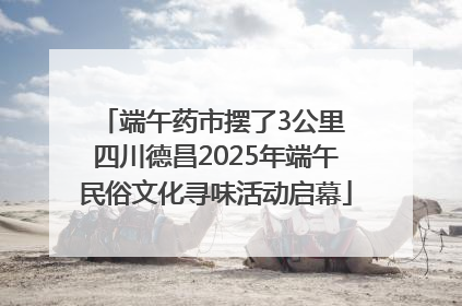 端午药市摆了3公里 四川德昌2025年端午民俗文化寻味活动启幕
