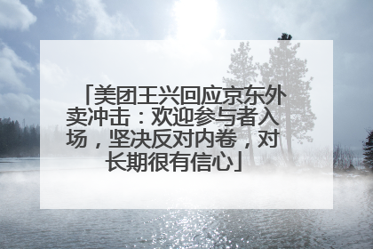 美团王兴回应京东外卖冲击：欢迎参与者入场，坚决反对内卷，对长期很有信心