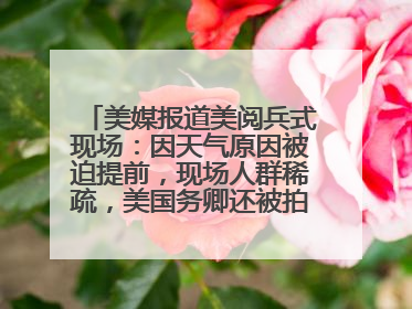 美媒报道美阅兵式现场：因天气原因被迫提前，现场人群稀疏，美国务卿还被拍到打哈欠