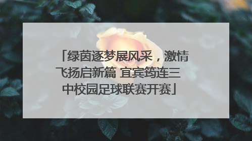 绿茵逐梦展风采，激情飞扬启新篇 宜宾筠连三中校园足球联赛开赛