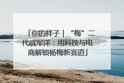 你的样子｜“梅”二代戚军洋：用科技与电商解锁杨梅新赛道