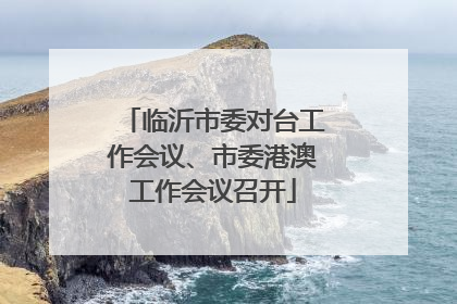 临沂市委对台工作会议、市委港澳工作会议召开