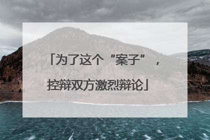 为了这个“案子”，控辩双方激烈辩论