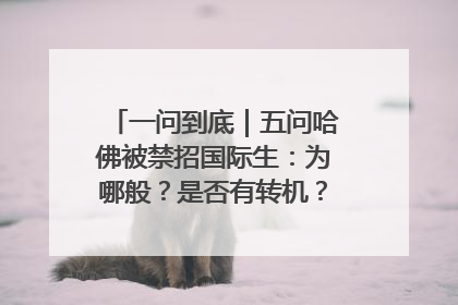 一问到底｜五问哈佛被禁招国际生：为哪般？是否有转机？学生怎么办？
