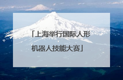 上海举行国际人形机器人技能大赛