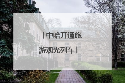 中哈开通旅游观光列车