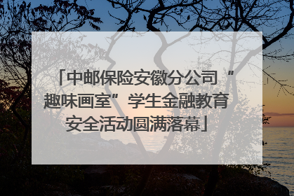中邮保险安徽分公司“趣味画室”学生金融教育安全活动圆满落幕