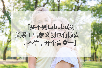 买不到Labubu没关系！气象文创也有惊喜，不信，开个盲盒→