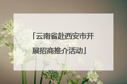 云南省赴西安市开展招商推介活动