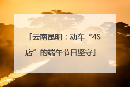 云南昆明：动车“4S店”的端午节日坚守