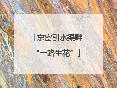 京密引水渠畔“一路生花”