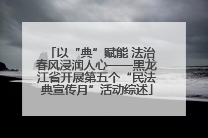 以“典”赋能 法治春风浸润人心——黑龙江省开展第五个“民法典宣传月”活动综述
