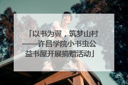 以书为翼，筑梦山村——许昌学院小书虫公益书屋开展捐赠活动