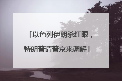 以色列伊朗杀红眼，特朗普请普京来调解
