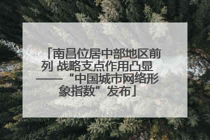 南昌位居中部地区前列 战略支点作用凸显——“中国城市网络形象指数”发布