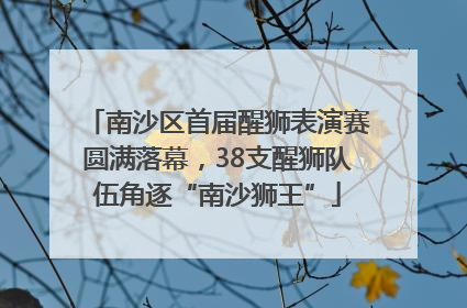 南沙区首届醒狮表演赛圆满落幕，38支醒狮队伍角逐“南沙狮王”