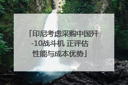 印尼考虑采购中国歼-10战斗机 正评估性能与成本优势
