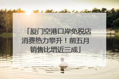 厦门空港口岸免税店消费热力攀升！前五月销售比增近三成