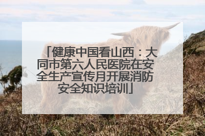 健康中国看山西：大同市第六人民医院在安全生产宣传月开展消防安全知识培训