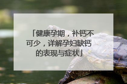 健康孕期，补钙不可少，详解孕妇缺钙的表现与症状