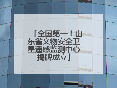全国第一！山东省文物安全卫星遥感监测中心揭牌成立