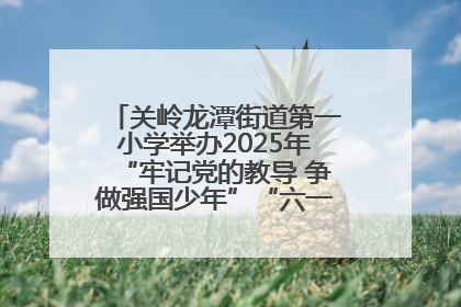 关岭龙潭街道第一小学举办2025年“牢记党的教导 争做强国少年”“六一”文艺汇演活动