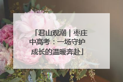 君山观潮｜枣庄中高考：一场守护成长的温暖奔赴