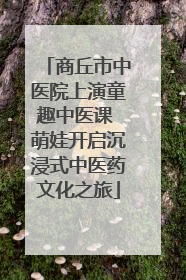 商丘市中医院上演童趣中医课 萌娃开启沉浸式中医药文化之旅