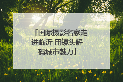 国际摄影名家走进临沂 用镜头解码城市魅力