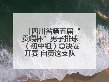 四川省第五届“贡嘎杯”男子排球（初中组）总决赛开赛 自贡这支队伍打进半决赛