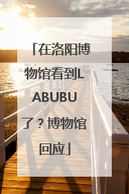 在洛阳博物馆看到LABUBU了？博物馆回应