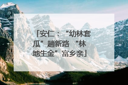 安仁：“幼林套瓜”趟新路 “林地生金”富乡亲