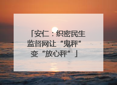 安仁：织密民生监督网让“鬼秤”变“放心秤”
