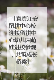 宜宾江安留耕中心校迎接留耕中心幼儿园萌娃进校参观，共筑成长桥梁