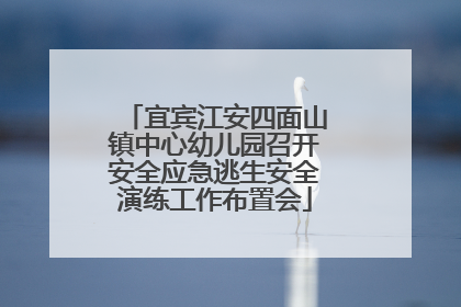 宜宾江安四面山镇中心幼儿园召开安全应急逃生安全演练工作布置会