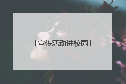 宣传活动进校园
