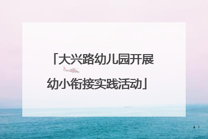 大兴路幼儿园开展幼小衔接实践活动