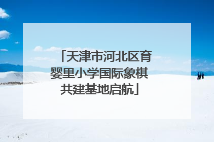 天津市河北区育婴里小学国际象棋共建基地启航