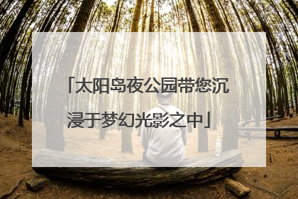 太阳岛夜公园带您沉浸于梦幻光影之中