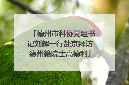 德州市科协党组书记刘辉一行赴京拜访德州籍院士高德利
