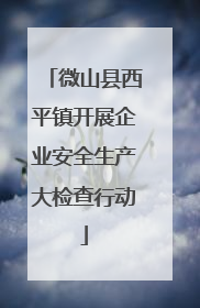 微山县西平镇开展企业安全生产大检查行动