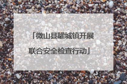 微山县驩城镇开展联合安全检查行动