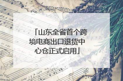 山东全省首个跨境电商出口退货中心仓正式启用